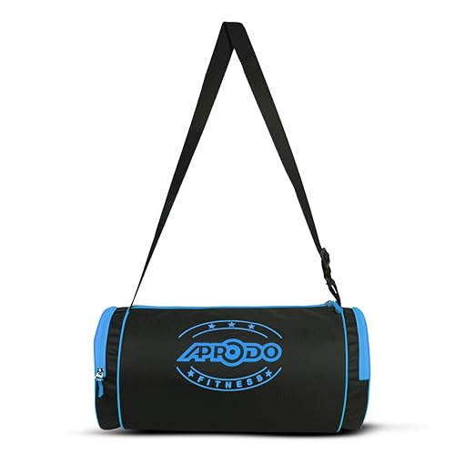 Image of APRODO Polyester PU Coated Sports Duffle /Shoulder /Gym Bag for Men & Women, 23L (18 x 9 x 9) Inch