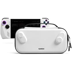 Maletin Portatil Asus tomtoc Funda de Transporte Compatible con ASUS ROG Ally, Funda Delgada, Funda Protectora, Bolsa Dura Portátil de Viaje para Consola ASUS ROG Ally, Funda Ligera de Viaje, Blanco