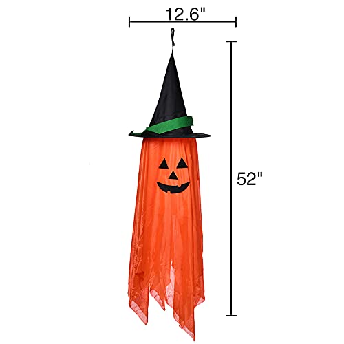 46" Halloween Ghost Pendant Ornament , Cute Flying Ghost For Front Yard, Haunted House And Halloween Party #TOP6