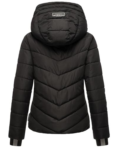 Marikoo Women’s Winter Jacket with Hood – Cozy Black Puffer for All Your Adventures - Image 3