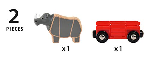 BRIO Wagon met neushoorn - 33968 - Image 6