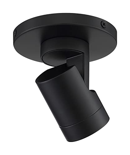 Image of Nuvo Lighting 62 /1105 12W LED Adjustable Barrel Monopoint Ceiling and Wall Spotlight, Black