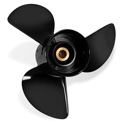 Image of VIF OEM Upgrade Aluminum Boat Propeller Compatible with Yamaha 150hp 175hp 200hp 220hp 225hp 250hp 300hp F150 F175 F200 F225 Outboard Engines,15 Tooth,Rh