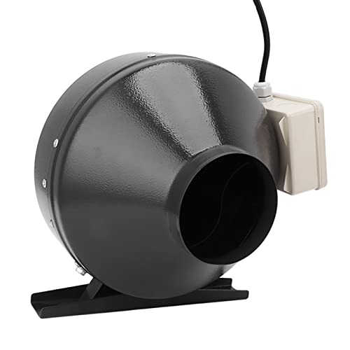 Soplador de Ventilación de Circulación de Aire, Ventilador de Conducto en Línea Impulsor Centrífugo Flujo de Aire Fuerte Conexión Simple para Sótanos (Enchufe UE 220‑240V)