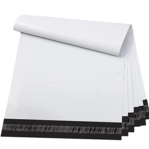 Image of Metronic Small Poly Mailers 9x12 200pc Self Seal Shipping Bags for Clothing | Strong Adhesive Shipping Envelopes Poly Bags for Small Business Waterproof Tear-Proof Plastic Mailing Bags White