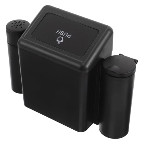 Cubo de basura para coche hermético con cenicero integrado de ABS rígido 2