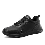 Chaussures de travail antidérapantes résistantes à l'eau pour femmes, chaussures de marche pour femmes Restaurants, chaussures noires d'entraînement confortables pour femmes, baskets confortables ( Co