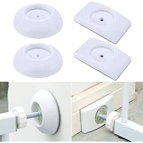 4 Stück Babygitter-Verlängerung Treppenschutzgitter Verlängerung Wandschutz Schutzgitter Verlängert druckmontierte Tore Sicherheit Wand Stoßfänger Guard Fit für Boden von Tor/Tür/Treppen/Sockelleiste Cover