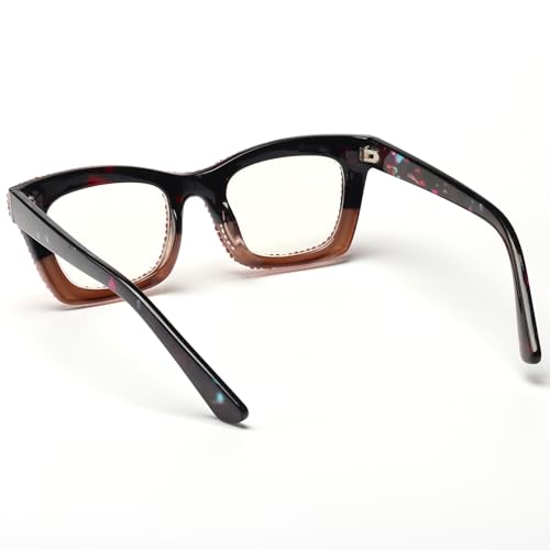 Image of 3 pack style Spring hinge Readers Blue Light Blocking Computer Square Reading Glasses for Women Men (Bdiamond, 2.0)