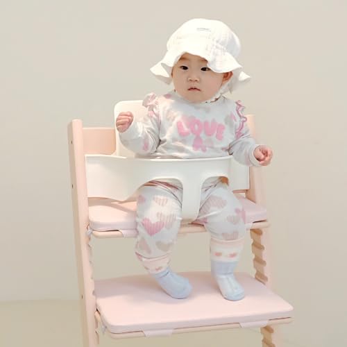 Image of COZYKIDS Tripp Trapp Compatible Baby Cushion | Waterproof High Chair Cushion | Soft Foam Padding (Baby Pink, Baby)
