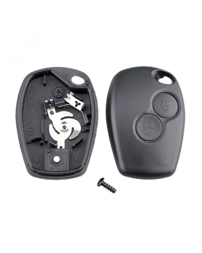 Coque de clé Renault Kangoo Modus Espace Dacia Duster : boîtier plip télécommande 2 boutons - 4