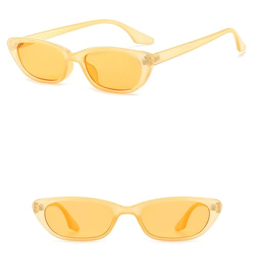 Vintage Cat Eye Women Sunglasses Trendy Small Frame Sun Glasses for Men Luxury Outdoor Travel Eyewear Male Uv4004