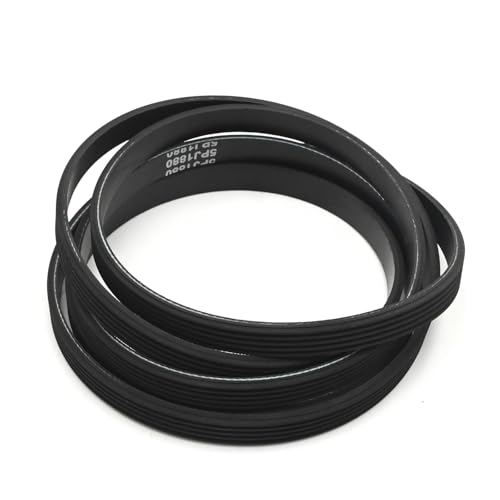 Hoypeyfiy 5PJ1880 Umfang 1880 MM, Breite 11,7 MM Keilrippenriemen, Gummi-Antriebsriemen Trommelriemen, Ersatz für Miele Wäschetrockner
