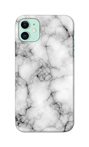 Image of Light White Marble Texture Natural Pattern Hard Back Case Cover for Apple iPhone 11 (6.1 inch), A2221, A2111 Back Cover -(J5) VNS2230