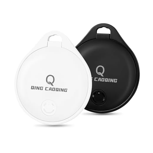 QING CAOQING Air Localizzatore Tag Dov'è App(solo iOS）, Air Tracker Finder Tag per Portafogli, Chiavi, Zaini, Bagagli, Batteria Sostituibile 2 Pezzo