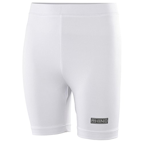 Short de sport enfant blanc Rhino Junior idéal pour l'école et le club