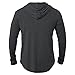 MANSDOUR Men's Athletic Hooded Shirts Long Sleeve Workout Sport Hoodie Casual Running T Shirt Quick Dry Pullover Top Lightweight Golf Shirts Fashion Solid Color Active Gym Sweatshirt Black