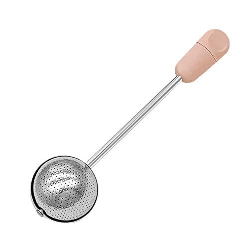 Vctitil Long Handle Twisting Tea Ball Infuser, Stainless Steel Tea Strainer Reusable Tea Interval Diffuser for Loose Leaf Tea, Spice, Herbal