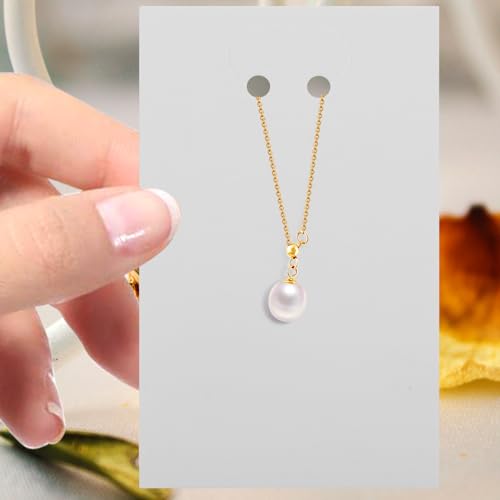 Cartes porte-bijoux en carton blanc pour boucles d'oreilles et présentoir