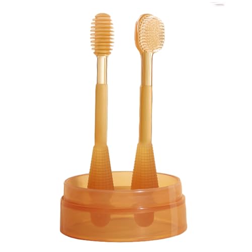 Zahnbürste für Neugeborene, weiches Silikon, Massagezahnbürsten-Set, Zungenbürste, Säuglings-zu-Kind-Zahnbürsten-Set, Zungenreiniger – Bild 5
