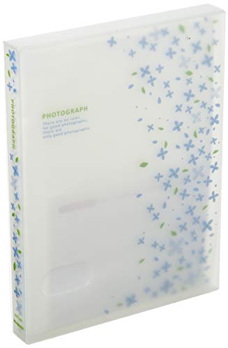 ハクバ写真産業 ビュートプラス Lサイズ 80枚収納 小花ブルー ABP-L80KBL