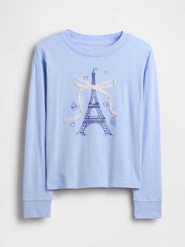 Image of Gap Girls' Long Sleeve Elevated Graphic