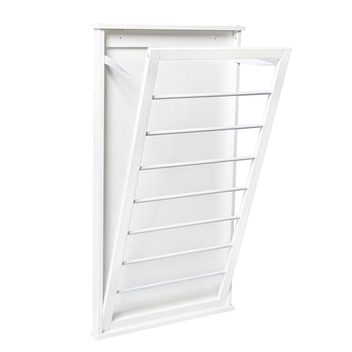 Honey-Can-Do DRY-04445 Large Wall-Mounted Drying Rack, White