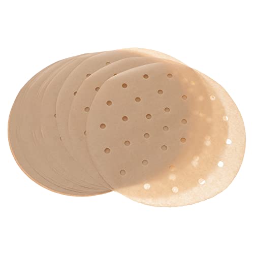 WATIIFUFU 100 Pezzi Carta siliconata aria teglia da forno antiaderente fodere di carta - Liners per cottura bistecchiera antiaderente pirottini di carta da forno pirofile antiolio Khaki