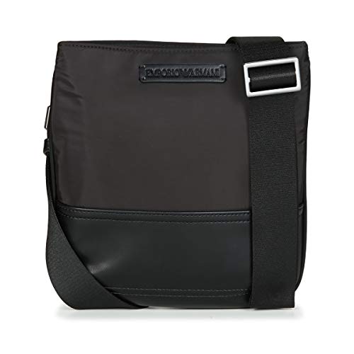 Preisvergleich Produktbild Emporio Armani Logo Pouch Herren Cross Body Bag Schwarz