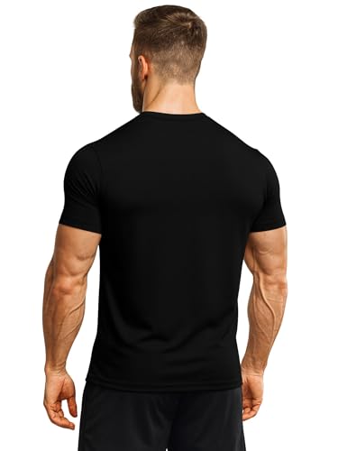 Image of 3Colours RGB Active Fit Men's Sports T-Shirt - Lightweight Quick Dry Polyester Gym & Running Wear-Shake