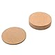 Metaltex Kork-Glasuntersetzer 6er Set 9cm – Eleganter Schutz für Tisch, Theke, Oberflächen, Braun