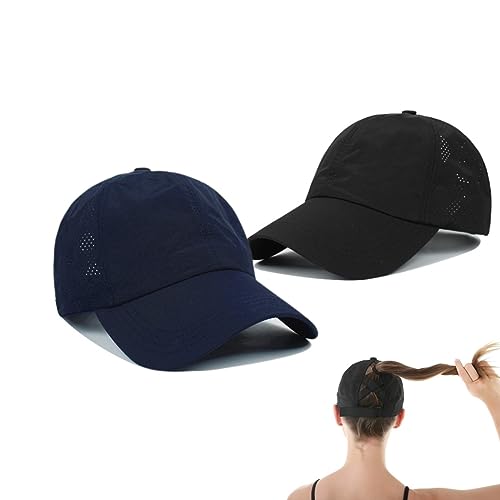 Image of Quick Dry Fit Baseball Cap - Water Repellent Sun Hat for Fishing, Running, Hiking, Golf, Surfing, Sailing, Boating