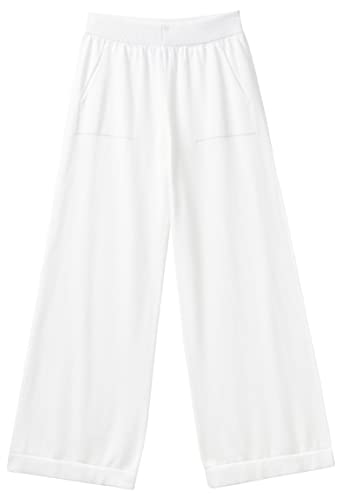 Pantalone 1294DF009 Latte 074 M donna bianco