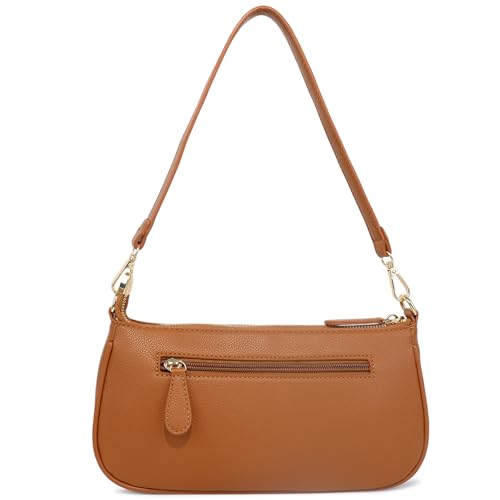 Image of Barabum Retro Classic Clutch Shoulder Tote HandBag with Zipper Closure Purse for Women