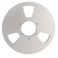 VBESTLIFE Aufnahmebandspule, 1/4 10-Zoll-Leerbandspule, Universelle Aluminiumlegierung, Leere Disc-Öffnungsmaschinenteile für 1/4-Band mit 10-Zoll-Durchmesser(Silber)