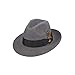Stacy Adams Men's Cannery Row Wool Felt Fedora Hat, Gray, XX-Large