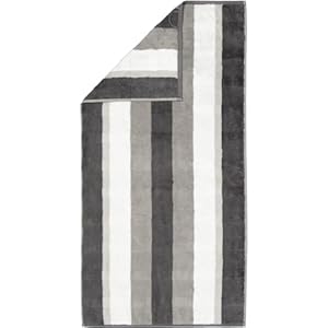 Cawö Handtücher Noblesse Stripe anthrazit - 77
