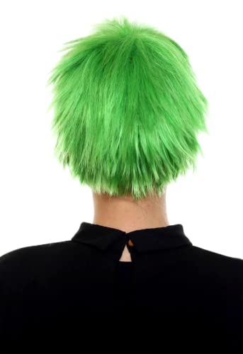 Perruque courte vert pré manga style extraterrestre pour réinventer votre style - 4