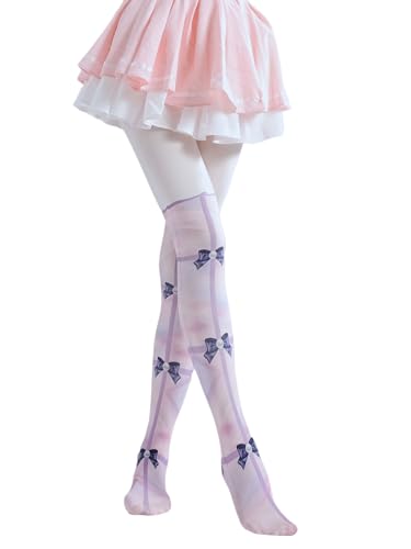 Image of Sahabowi Women's Sheer Tights, Digital Print Designs Stockings