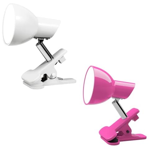 TOPMB LED Clip on Light 2 Color Set | 1Pink & 1Whtie Cover