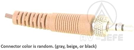 AVL623 Tan/Beige Color Professional Mini Sweat Resistant Headset Microphone for Sennheiser Wireless Systems. New Ergonomic, Flexible Frame, Easily Adjust to Fit