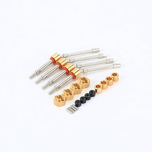 RCAWD 4PCS Front +6mm Drive Shaft for Axial 1/24 SCX24 AX24 CVD Driveshaft Series Upgrades Part Upgrades Part