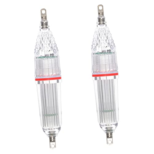 2pcs Fishing Tackle Fish Attracting Light Flashing Fishing Light Ice Fishing Tips Ups Ice Fishing Rods Fishing Supplies Ice Fishing Underwater Lights at Night
