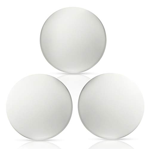 3 UNIDS Grande Redondo Blanco Suave Doorstops Protector de Pared Perilla de la Puerta Parachoques Autoadhesivo de Silicona Puerta Parachoques Pads 3.15 pulgadas de diámetro Cover