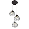 Living District Sayer 3-Light Transitional Metal Pendant in Black #2