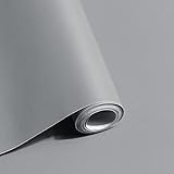 Safiyya Grey Peel and Stick Wallpaper Grey Contact Paper Wall Paper Removable Decorative Self Adhesive Wallpaper Vinyl Rolls for Wall 118'x17.7'