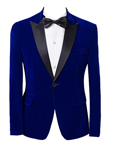 Costume en velours homme haut de gamme à un bouton pour bal de promo