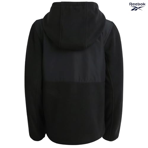 Image of Reebok Girls Fleece Jacket - Weather Resistant Lightweight Polar Fleece Line Zip Up Fleece Jacket for Girls Outerwear Coats