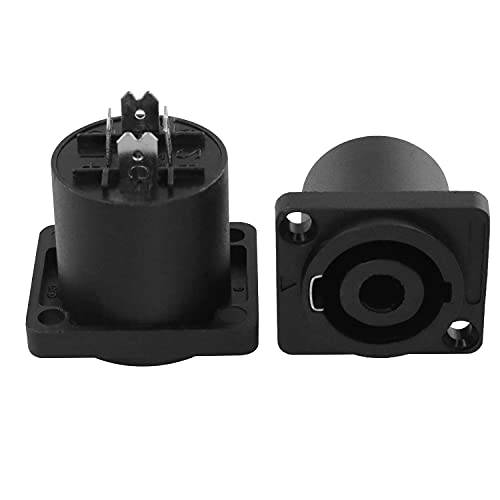 Conector hembra tipo 4 polos para altavoz, pack 2 piezas miniatura 2