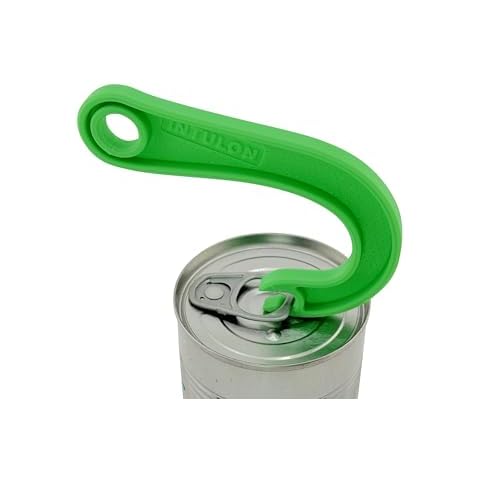 Hook Can Tab Opener by Intulon | Manual Ring Puller for Easy Access to Soup, Beans, and Pet Food Cans | Simple Hook, Leverage, and Pull Design (Lime Green) Cover